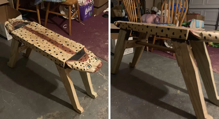 Finally Get To Make A Post Here! Made Some Legs For This Leopard Bench