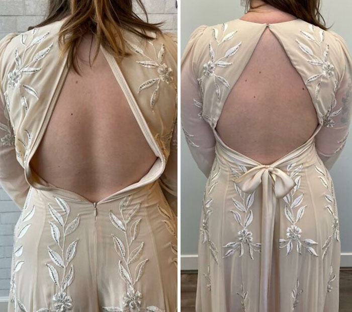 Had A Vision For My Oddly Sized Bhldn Belize Dress And Made It A Reality! It Fit Me Perfectly In Length And Sleeves But The Back Was So Narrow- So I Had Had It Removed!