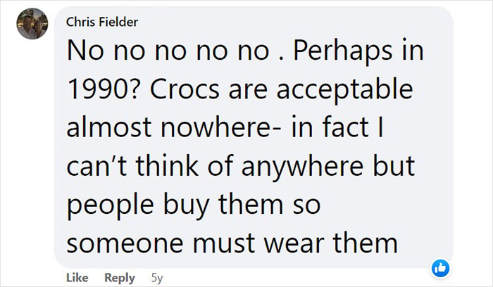Heated Debate Ensues On Whether White Crocs Are Appropriate Footwear For Walking Down The Aisle