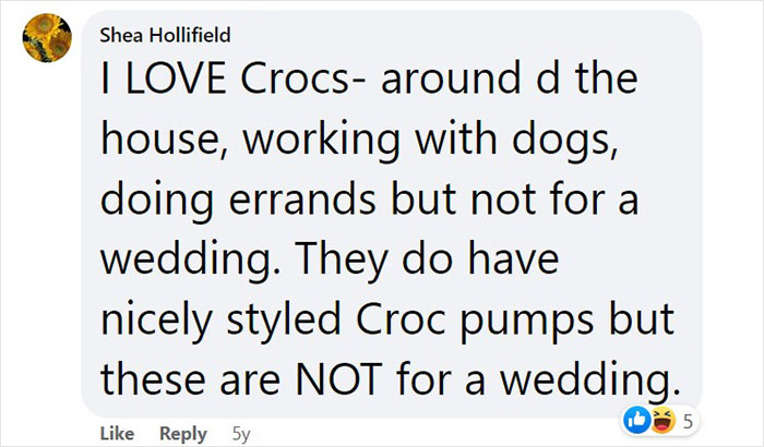 Heated Debate Ensues On Whether White Crocs Are Appropriate Footwear For Walking Down The Aisle