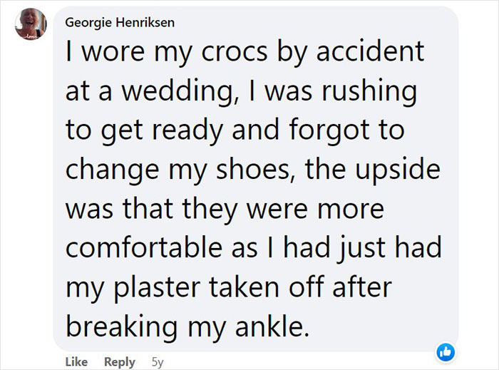 Heated Debate Ensues On Whether White Crocs Are Appropriate Footwear For Walking Down The Aisle