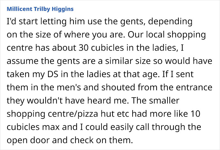 Mom Says She's Uncomfortable With Her Young Son Using Men's Bathrooms Alone, Asks For Advice Online