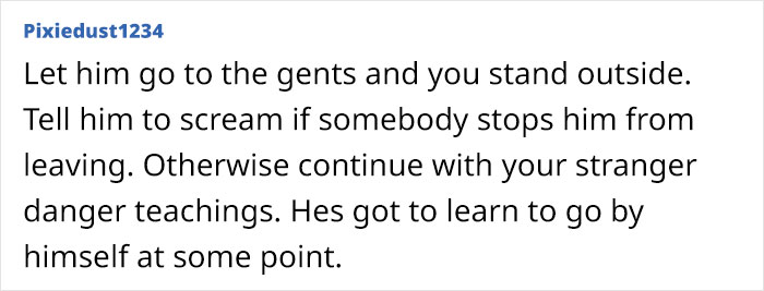 Mom Says She's Uncomfortable With Her Young Son Using Men's Bathrooms Alone, Asks For Advice Online