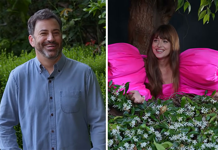 Jimmy Kimmel And Dakota Johnson