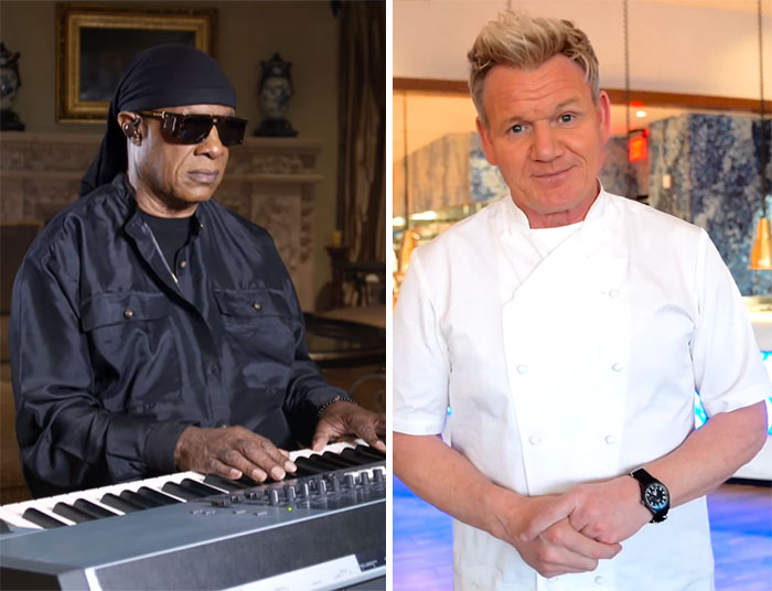 Stevie Wonder And Gordon Ramsay