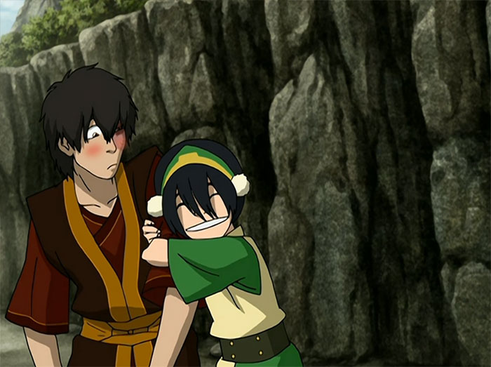 Zuko and Toph Beifong