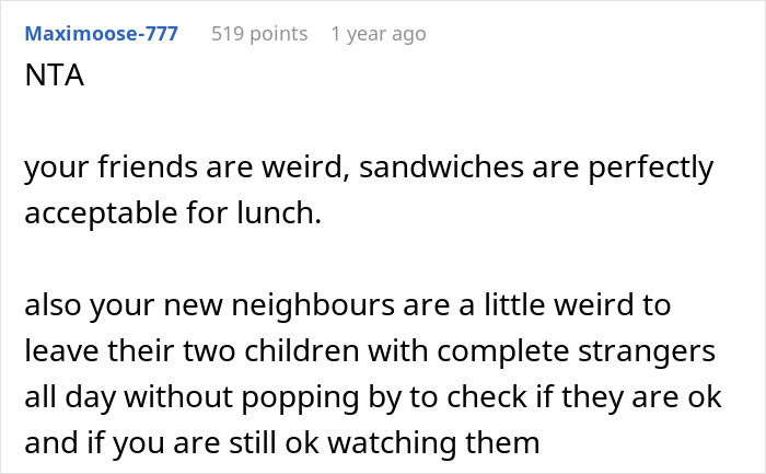 "Am I The Jerk For Not Giving My Neighbor's Kids 'Good Food'?"