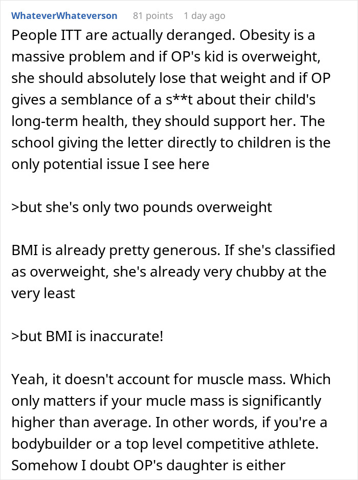 Mom Is Devastated After Daughter Refuses Food Because School Sent Her A Letter Over Her 2 Lb &ldquo;Weight Problem&rdquo;