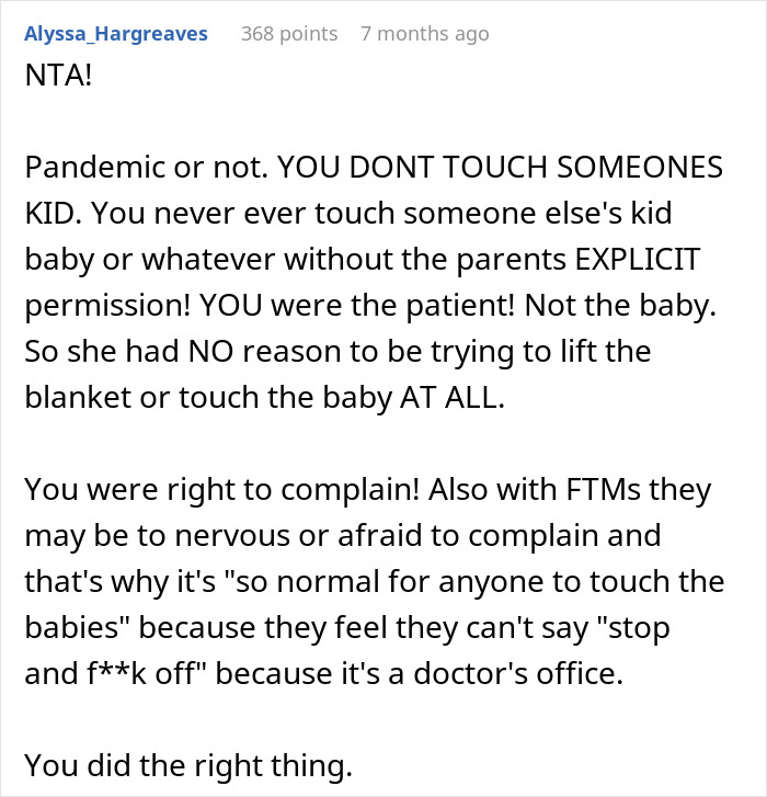 This Mom Wondered: “AITA For Filing A Complaint About A Hospital Worker Trying To Touch My Baby?” This Mom Wondered: “AITA For Filing A Complaint About A Hospital Worker Trying To Touch My Baby?”