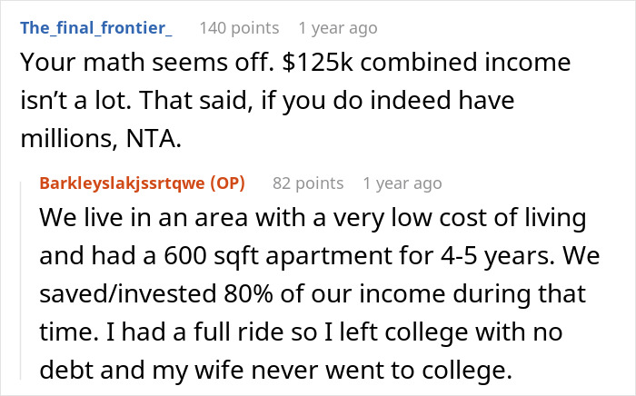 Husband Is Tired Of Wife's Pity Story That They're Broke, Reveals They're Actually Millionaires, Making Her Look Like A Liar