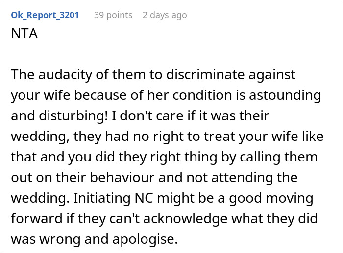 "All Hell Broke Loose": Guy Bails On Brother's Wedding Last Minute After They Suggest His Disabled Wife Stay With Babysitter
