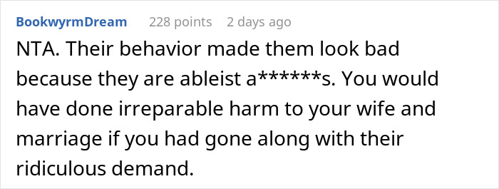"All Hell Broke Loose": Guy Bails On Brother's Wedding Last Minute After They Suggest His Disabled Wife Stay With Babysitter