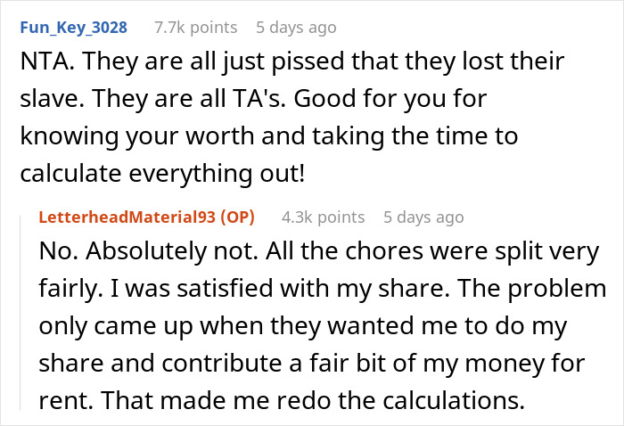 Family Doesn't Appreciate All The Household Work This Woman Does And Demands She Pays Rent, Regret It When She Moves Out Instead Family Doesn't Appreciate All The Household Work This Woman Does And Demands She Pays Rent, Regret It When She Moves Out Instead