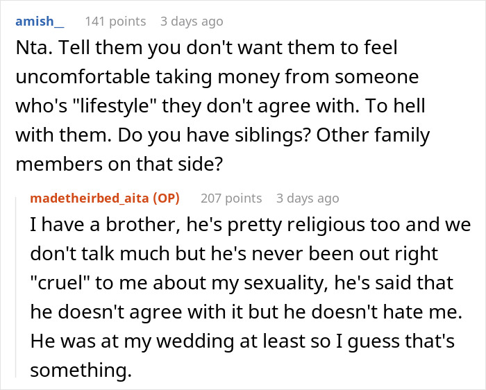 Daughter Who Was Disowned By Her Parents For Being Gay Refuses To Support Them Financially, Wonders If She's Being Cruel Daughter Who Was Disowned By Her Parents For Being Gay Refuses To Support Them Financially, Wonders If She's Being Cruel