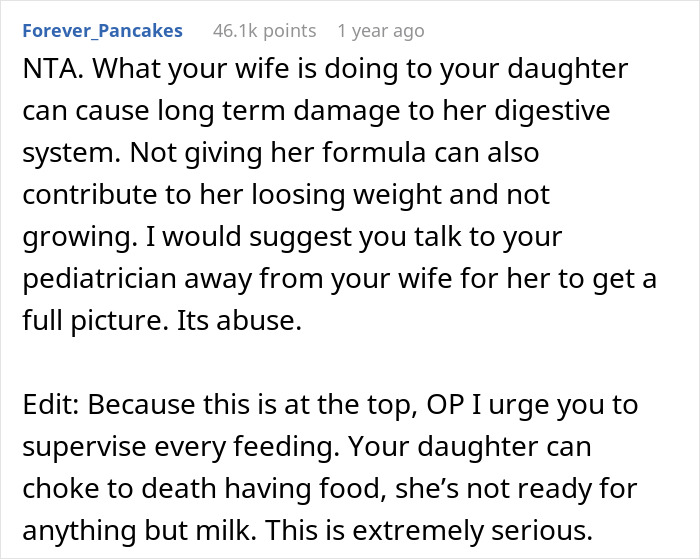 “She Lied”: Dad Tells Pediatrician The Truth About What His Wife Has Been Feeding Their 2-Month-Old Daughter “She Lied”: Dad Tells Pediatrician The Truth About What His Wife Has Been Feeding Their 2-Month-Old Daughter