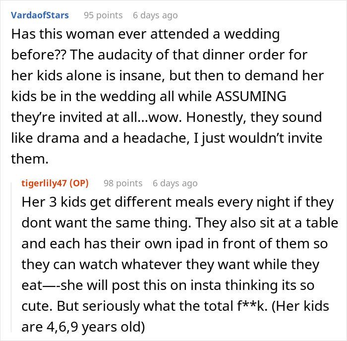 Bride-To-Be Left Is Speechless After Cousin Sends Through A List Of Wedding Demands Before She’s Even Been Officially Invited Bride-To-Be Left Is Speechless After Cousin Sends Through A List Of Wedding Demands Before She’s Even Been Officially Invited