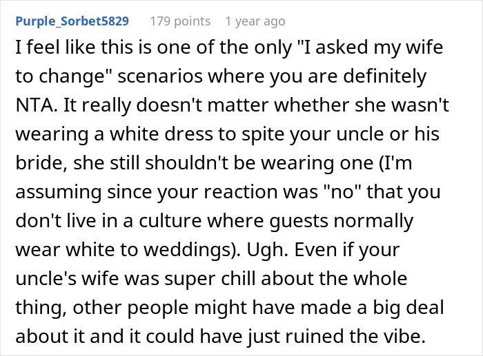 Husband Tries To Reason With Wife Who Wants To Wear White To His Uncle's Wedding, It Fails, So He Leaves Her Behind Husband Tries To Reason With Wife Who Wants To Wear White To His Uncle's Wedding, It Fails, So He Leaves Her Behind