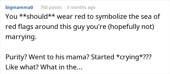 Guy Insists His Fianc&eacute;e Wear A Red Wedding Dress As She's Not A Virgin And Would Be "Deceiving Guests", Gets Dumped Instead