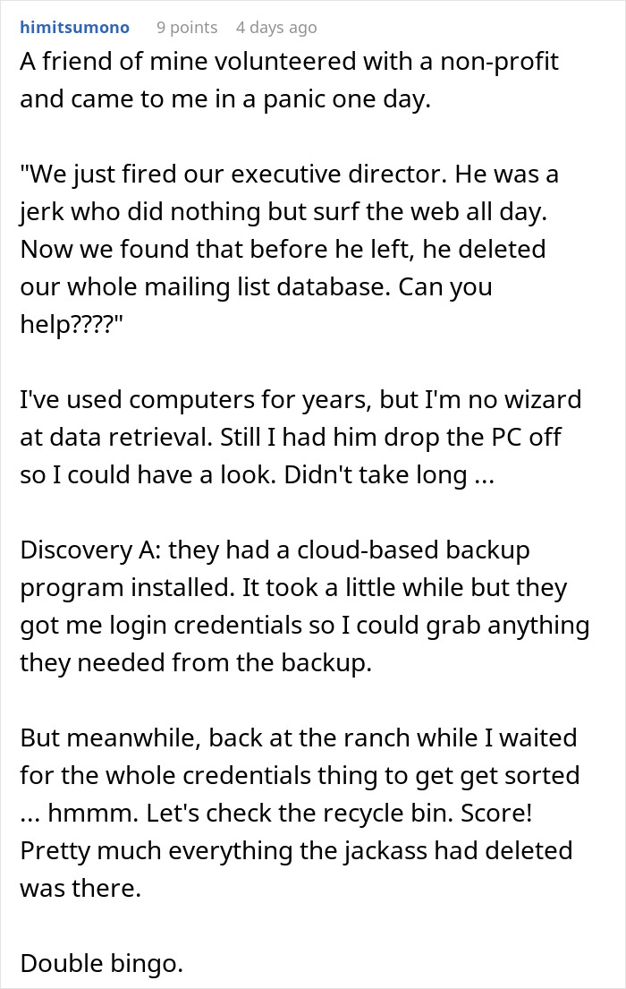 "Oh, So Sorry Boomer": Karen Gets Busted After Deleting All Files After Getting Fired