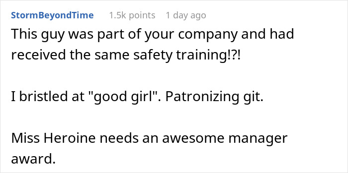 Man Is Upset His Female Colleague Was Shouting At Him While He Was Breaking Safety Rules, Wants To See Her Manager Who Fires Him On The Spot