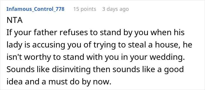 Daughter Uninvites Her Dad And His GF From Her Wedding After They Demand Everything Is Vegan, From Food To The Guests' Shoes