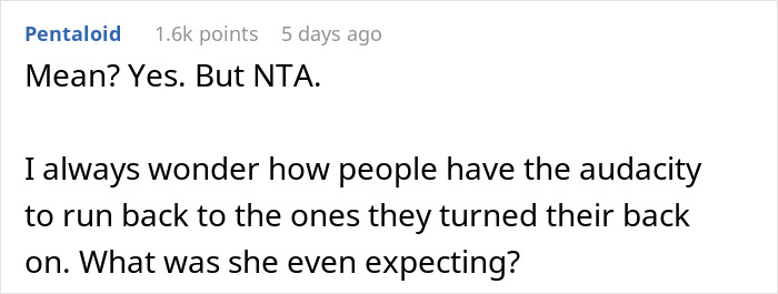 Mom Refuses To Help MIL Who Abandoned Them When They Were Homeless, Laughs In Her Face Mom Refuses To Help MIL Who Abandoned Them When They Were Homeless, Laughs In Her Face