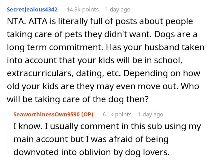 The Internet Praises This Genius Mom For Testing Her Husband And Kids To See If They Can Handle A Dog