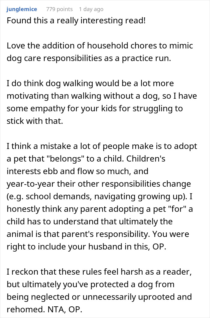 The Internet Praises This Genius Mom For Testing Her Husband And Kids To See If They Can Handle A Dog