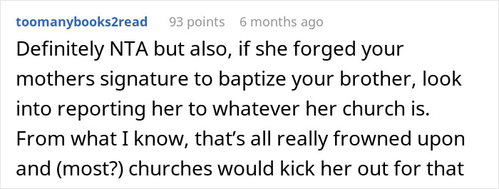 "Someone Has To Save The Boy": Religious Woman Baptizes Her Nephew Behind Everyone's Back, Receives Hilarious Revenge