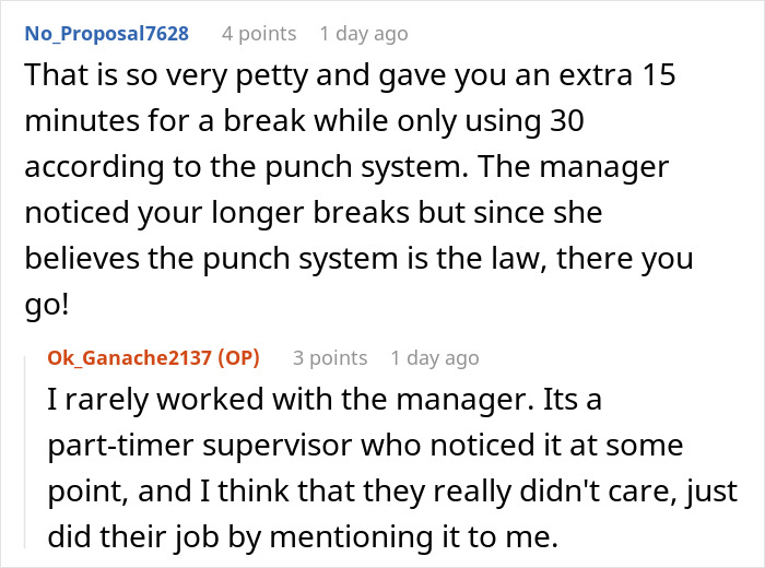 "She Saw Me Punching In And Out": Employee Figures Out How To Cheat The Punch Card System After Being Reprimanded By Boss "She Saw Me Punching In And Out": Employee Figures Out How To Cheat The Punch Card System After Being Reprimanded By Boss