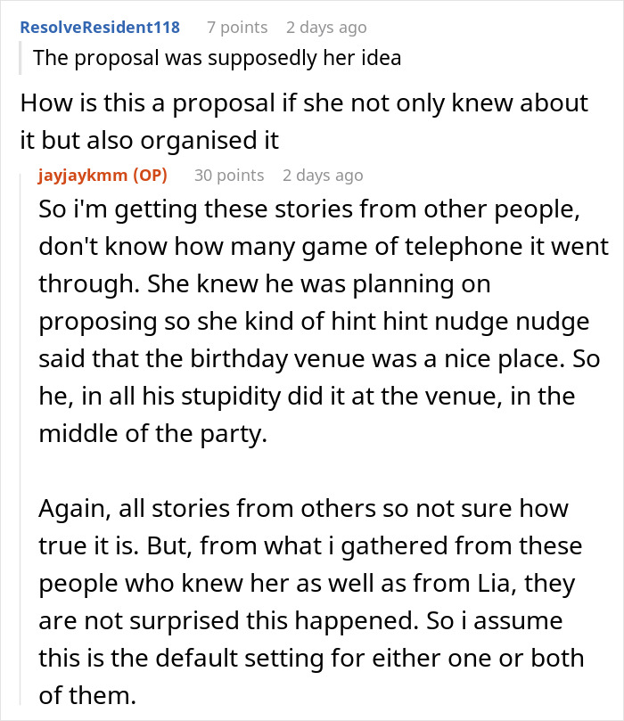 Couple Steal The Spotlight From Woman Celebrating 30th Birthday By Getting Engaged, Her Friend Ruins Their Moment In Kind