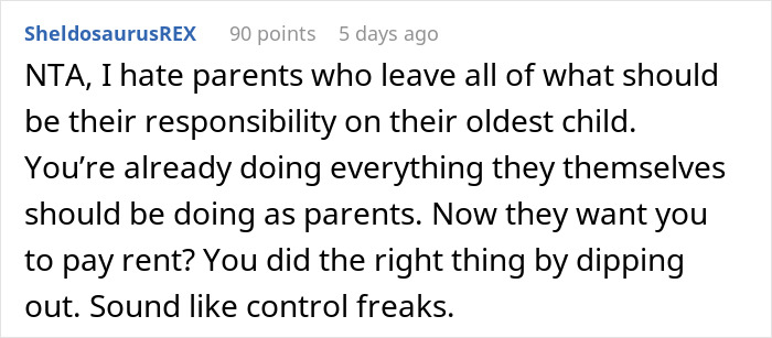 Family Doesn't Appreciate All The Household Work This Woman Does And Demands She Pays Rent, Regret It When She Moves Out Instead Family Doesn't Appreciate All The Household Work This Woman Does And Demands She Pays Rent, Regret It When She Moves Out Instead