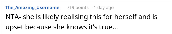 Woman Is Fed Up With Sister's Nagging About Her Being Wealthy, Talks Tough In Response And Gets Called Out