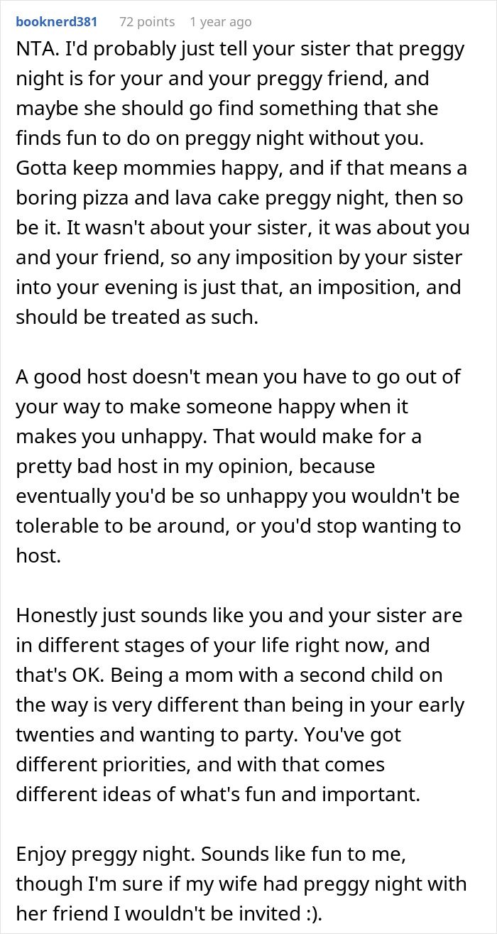 Expecting Mom Invites Sister Whose House Was Destroyed By Fire To Live With Her, But Gets Called Out For Having A Dull Life Expecting Mom Invites Sister Whose House Was Destroyed By Fire To Live With Her, But Gets Called Out For Having A Dull Life