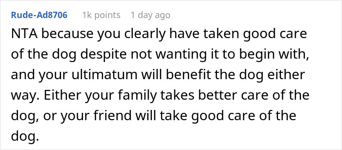 Man Never Wanted A Dog But Allowed His Wife And Kids To Have One As Long As They Took Care Of It, Gets Called A Jerk For Calling Out Their Neglect
