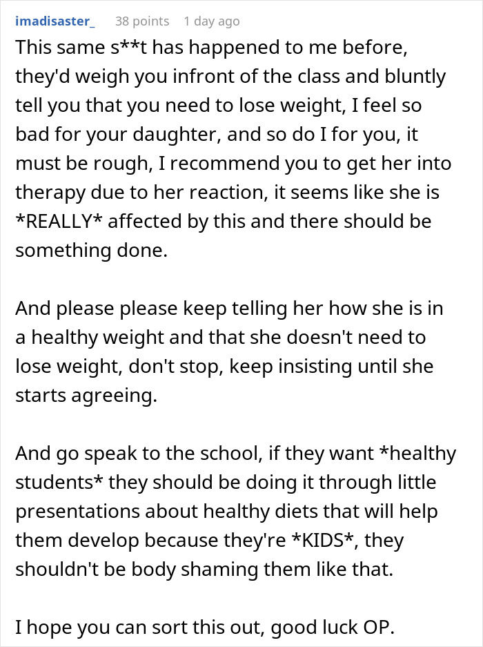 Mom Is Devastated After Daughter Refuses Food Because School Sent Her A Letter Over Her 2 Lb &ldquo;Weight Problem&rdquo;