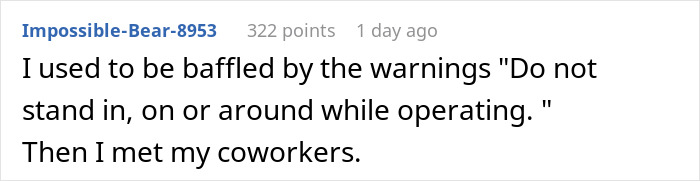 Man Is Upset His Female Colleague Was Shouting At Him While He Was Breaking Safety Rules, Wants To See Her Manager Who Fires Him On The Spot