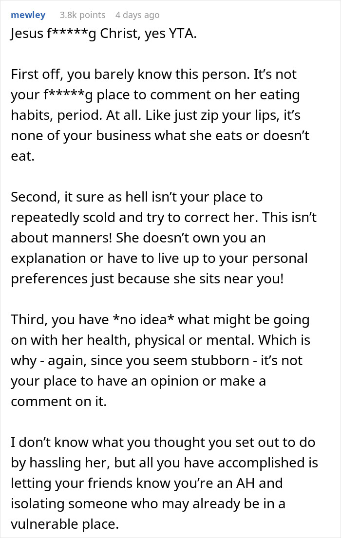 Woman Doesn't Finish Her Food At The Dining Hall, This Student Thinks She Has The Right To Call Her Out