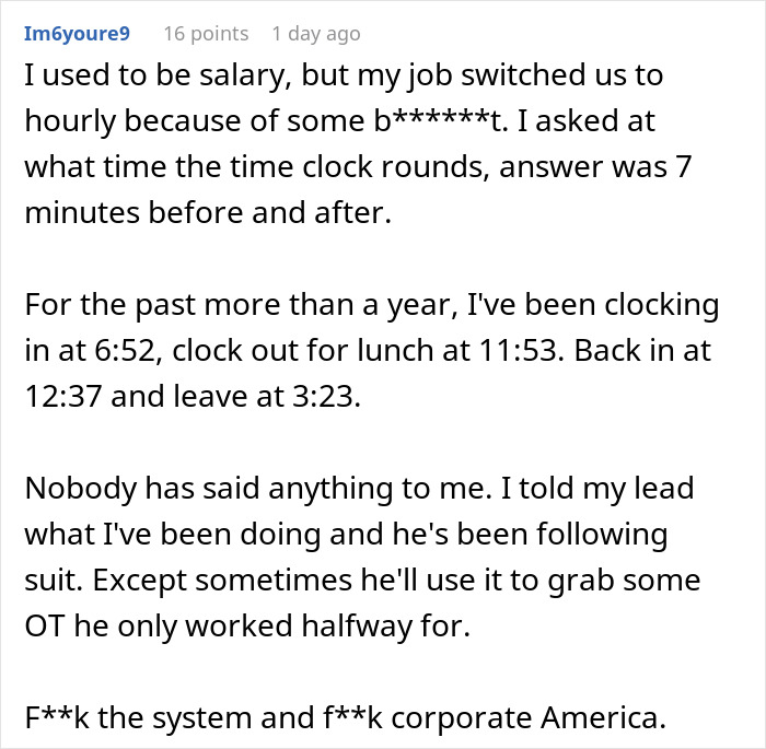 "She Saw Me Punching In And Out": Employee Figures Out How To Cheat The Punch Card System After Being Reprimanded By Boss "She Saw Me Punching In And Out": Employee Figures Out How To Cheat The Punch Card System After Being Reprimanded By Boss