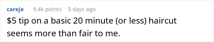 Guy Always Leaves A $5 Tip On His $20 Haircut, And His Barber Seems Very Disappointed