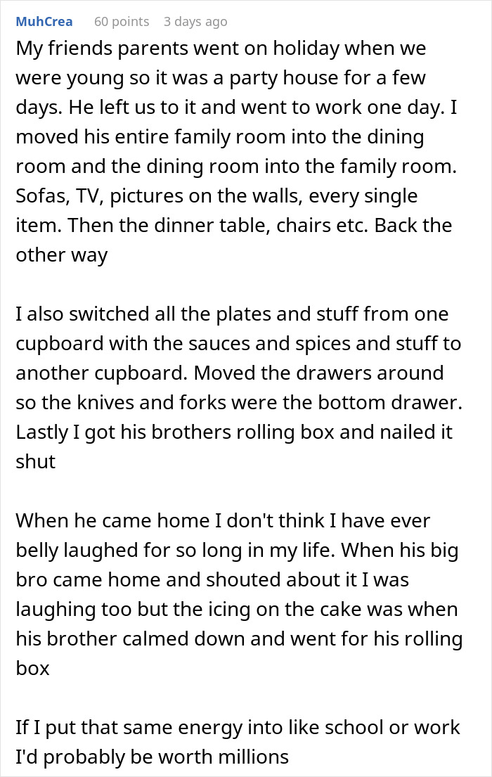 Knowing Their Home Is Tiny, Students Get Revenge On Neighbors Who Stole Furniture From Their House By Not Taking It Back