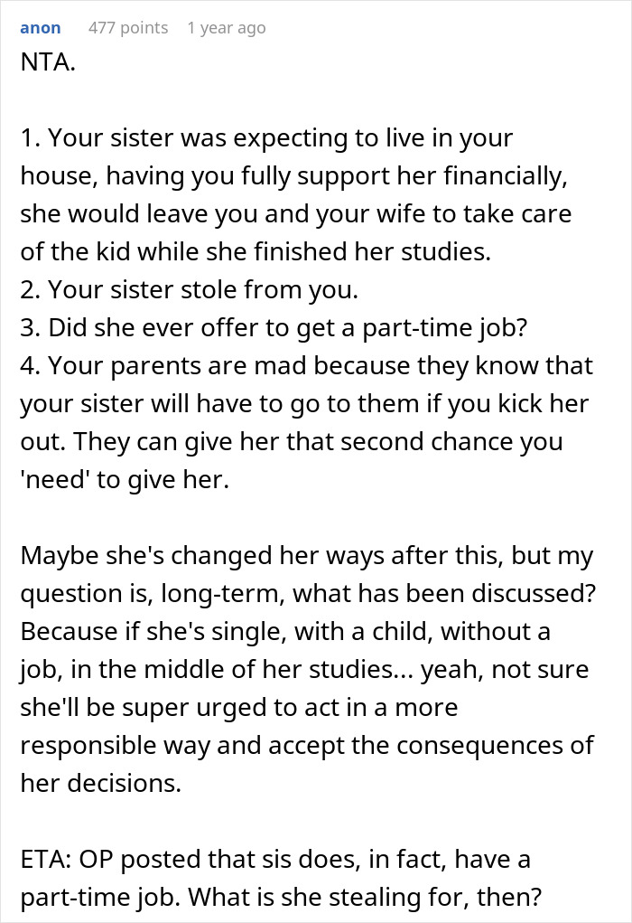 &ldquo;She Just Wanted To Make A Little Extra Cash&rdquo;: Brother Catches His Pregnant Sister Stealing From His Home While Living There