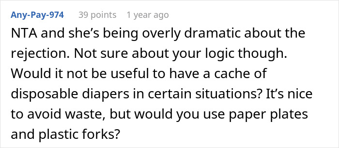 Expecting Mom Gets Called Out By Her Sister-In-Law For Not Wanting A 'Diaper Cake' For The Upcoming Baby Shower Expecting Mom Gets Called Out By Her Sister-In-Law For Not Wanting A 'Diaper Cake' For The Upcoming Baby Shower
