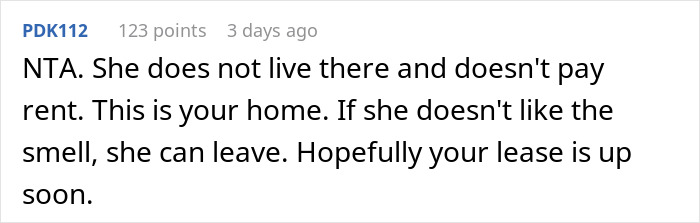 Person Refuses To Stop Cooking Aromatic Meals When His Roommate&rsquo;s Girlfriend Comes Over, Gets Called A Jerk