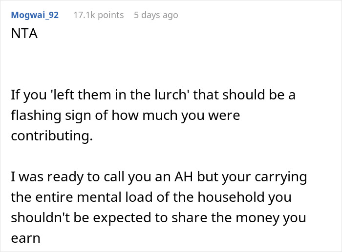 Family Doesn't Appreciate All The Household Work This Woman Does And Demands She Pays Rent, Regret It When She Moves Out Instead Family Doesn't Appreciate All The Household Work This Woman Does And Demands She Pays Rent, Regret It When She Moves Out Instead