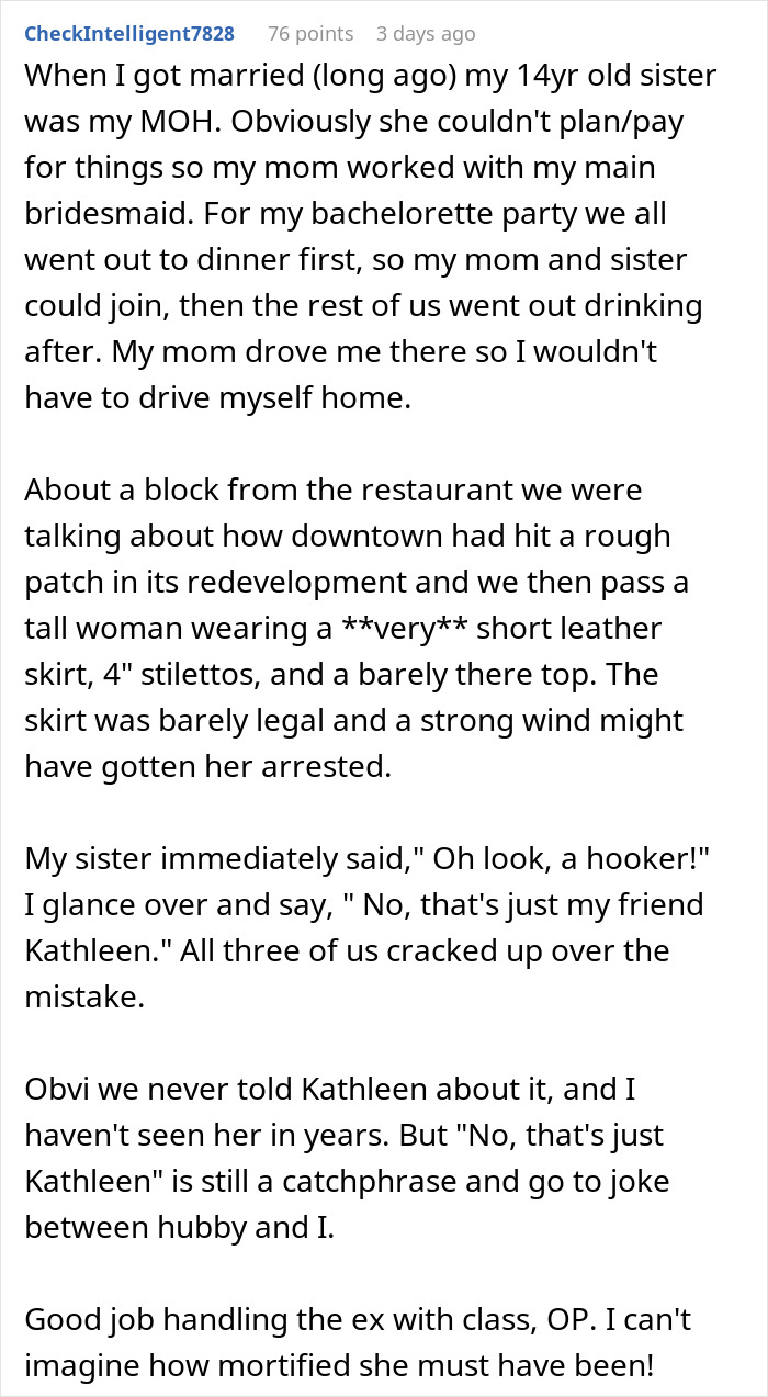 Groom's Ex Shows Up To The Wedding Wearing The Skimpiest Outfit Ever, Bride Makes Sure She Regrets It