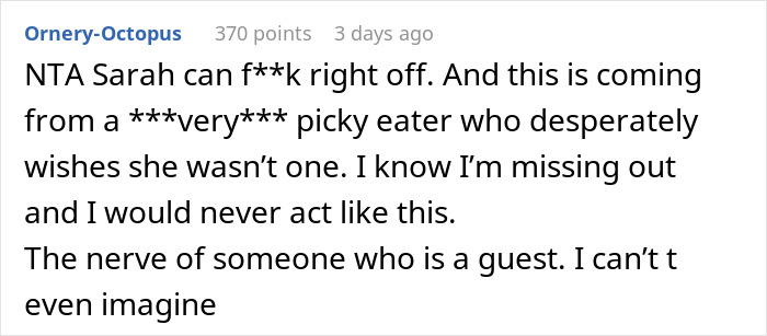 Person Refuses To Stop Cooking Aromatic Meals When His Roommate&rsquo;s Girlfriend Comes Over, Gets Called A Jerk