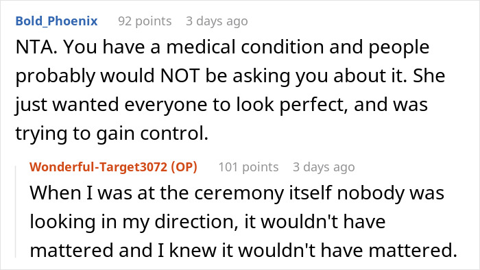 Woman Leaves "Friend's" Wedding After She's Called Out For Not Covering Up Her Skin Condition