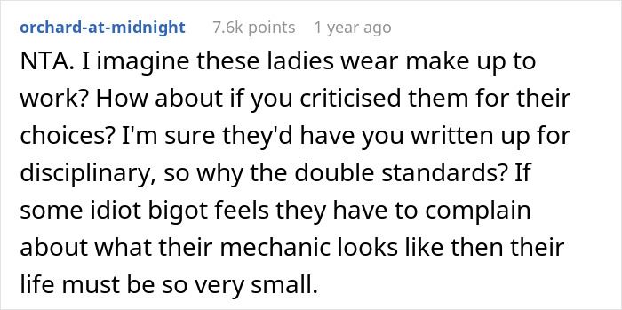 "My Confidence Was Skyrocketing": Mechanic Starts Wearing Makeup At Work, Front Desk Coworkers Have A Problem With It