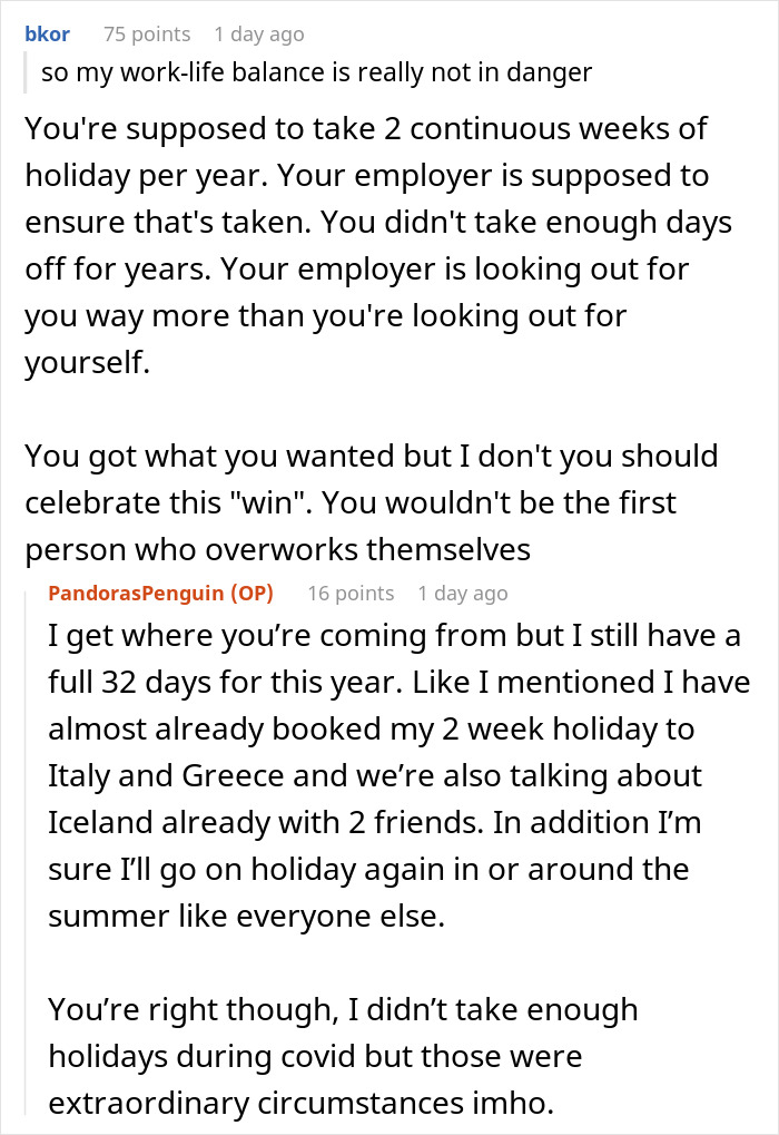 “You Have To Use Your Vacation Days”: Employee Makes Company Backpedal After Saying They Can’t Cash In Their Unused Vacation Days “You Have To Use Your Vacation Days”: Employee Makes Company Backpedal After Saying They Can’t Cash In Their Unused Vacation Days